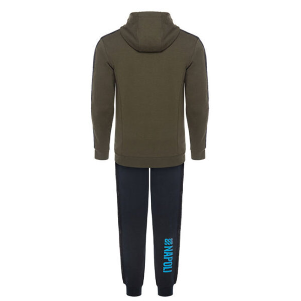 SSC Napoli Tuta Interlock con Cappuccio Olive Night 2024/2025 - immagine 2