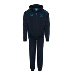 SSC Napoli Tuta Microfibra con Cappuccio Blu Navy 2023/2024