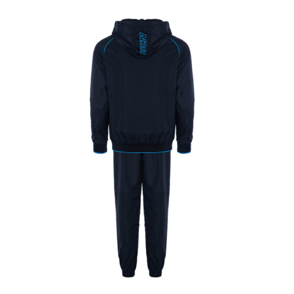 SSC Napoli Tuta Microfibra con Cappuccio Blu Navy 2023/2024 - immagine 2