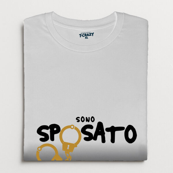 T-shirt T-Crazy “SONO SPOSATO” - immagine 2