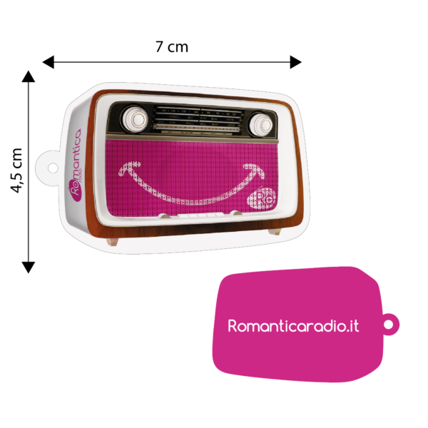 Portachiavi Romantica Radio a forma di radio - immagine 3