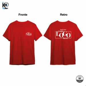 T-shirt con stampa LC e Retro