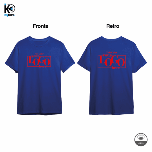 T-shirt con stampa in Petto e Spalle