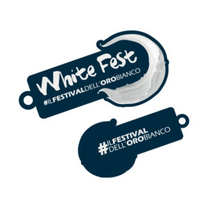 Portachiavi Sagomato Logo White Fest