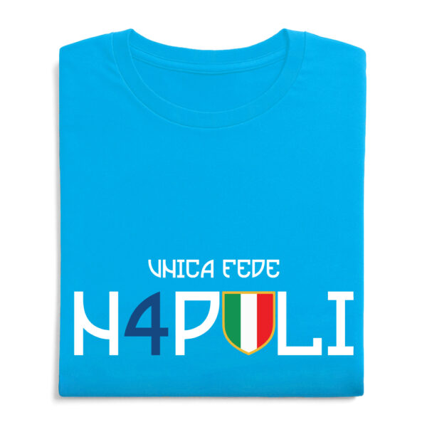T-shirt Napoli "UNICA FEDE NAPOLI" - immagine 2