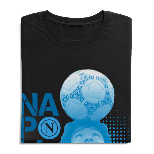 T-shirt Napoli "NAPOLI CAMPIONI D'ITALIA con MARADONA" - immagine 2