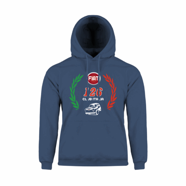 Felpa con Cappuccio Fiat 126 Club Italia