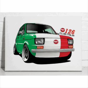 Tela Fiat 126 Club Italia
