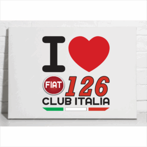 Tela Fiat 126 Club Italia
