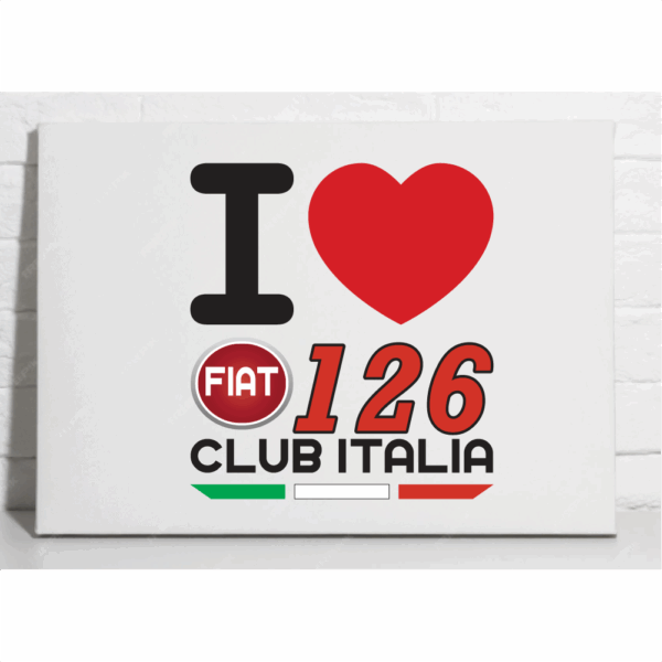 Tela Fiat 126 Club Italia